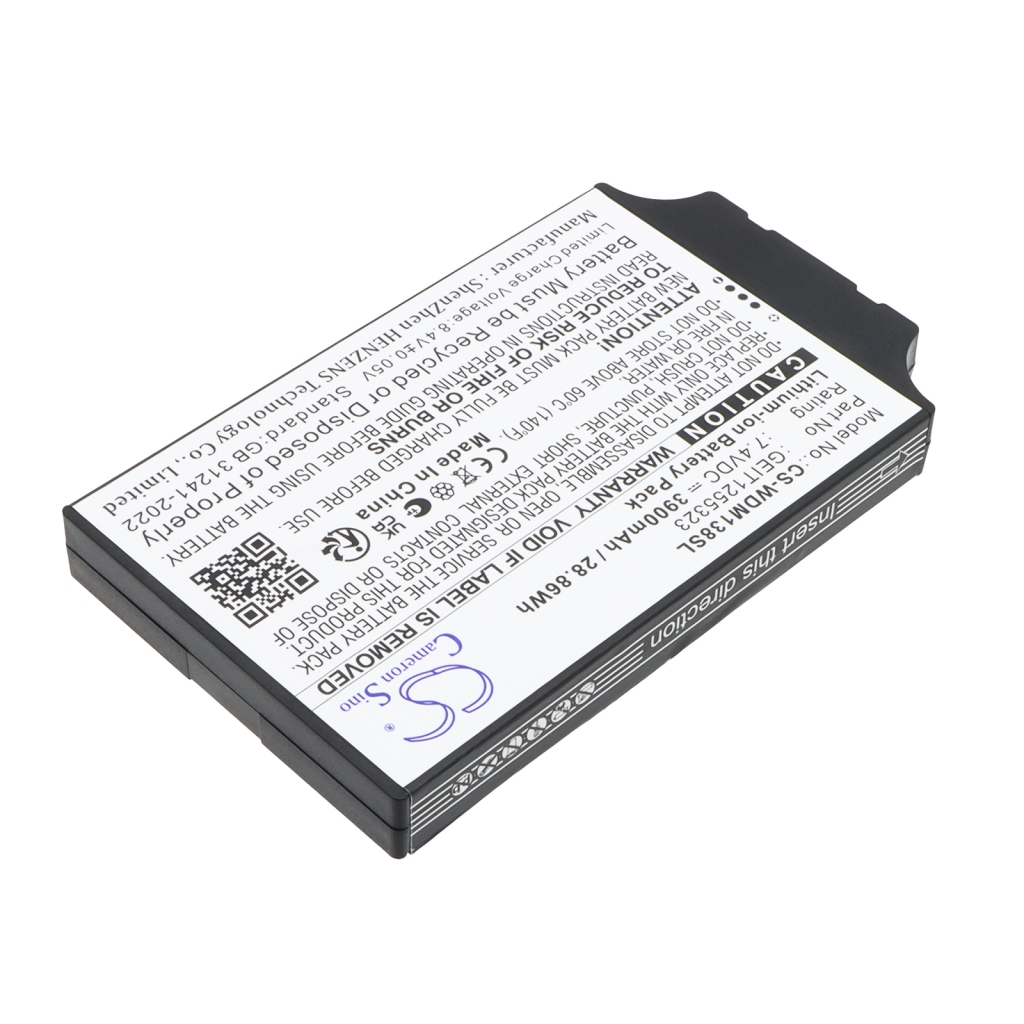 Akku yhteensopiva Ge Waygate CS-WDM138SL
