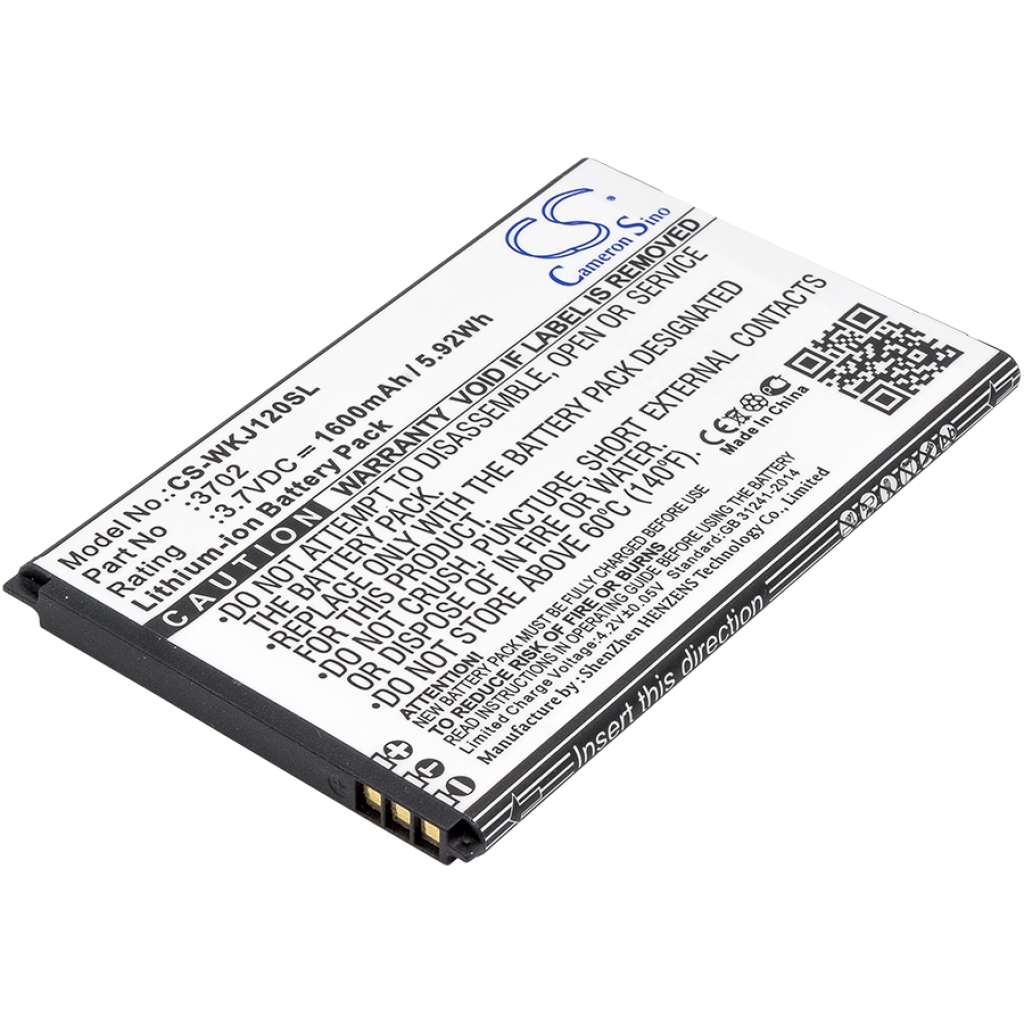 Yhteensopiva akun vaihto Wiko 3702