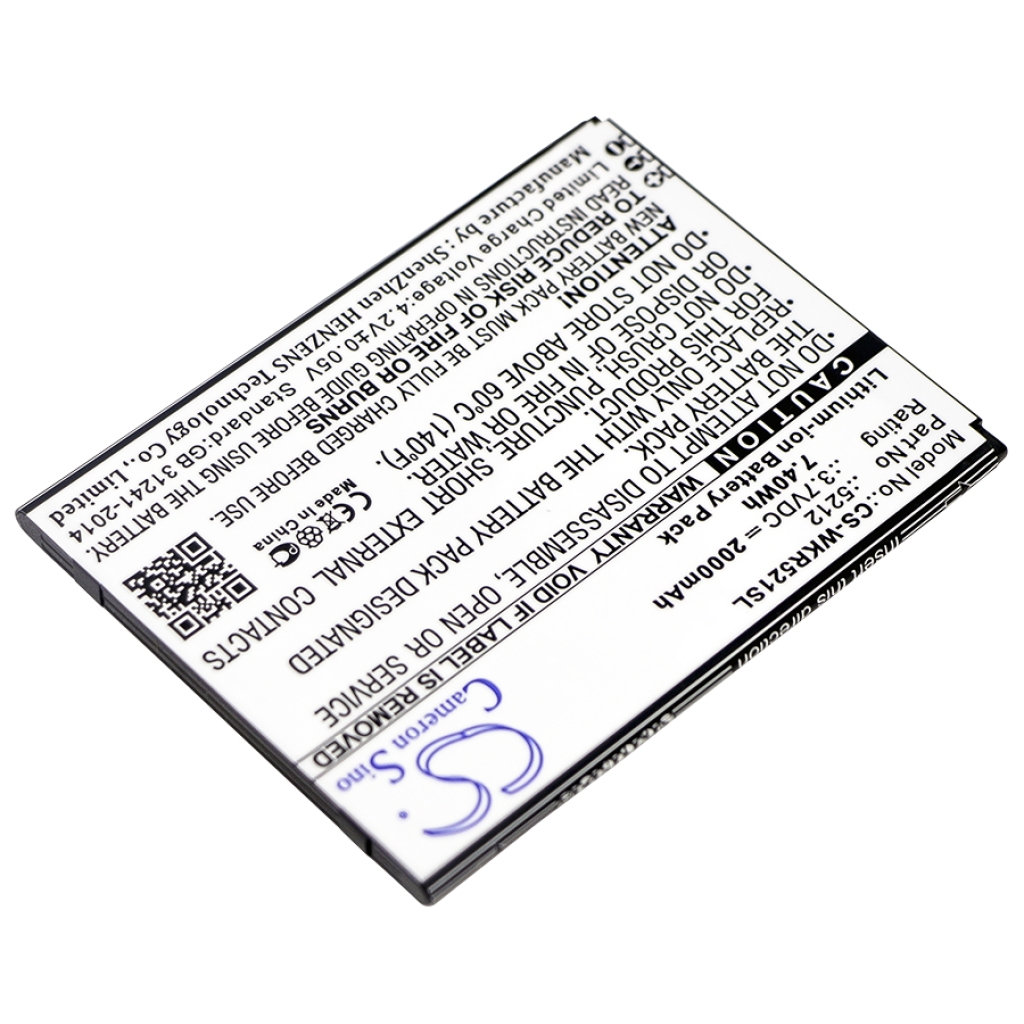 Yhteensopiva akun vaihto Wiko 5212