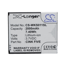 Yhteensopiva akun vaihto Wiko BL4257,CINK FIVE,K1391,STAIRWAY