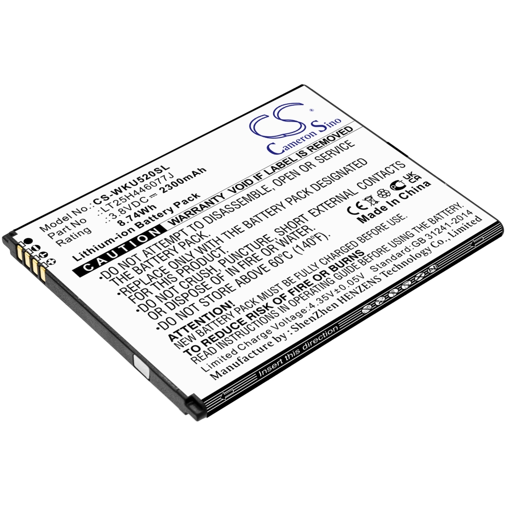 Yhteensopiva akun vaihto Wiko LT25H446077J