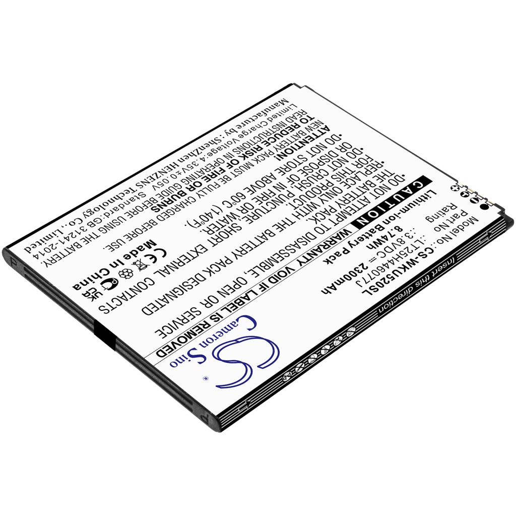 Yhteensopiva akun vaihto Wiko LT25H446077J