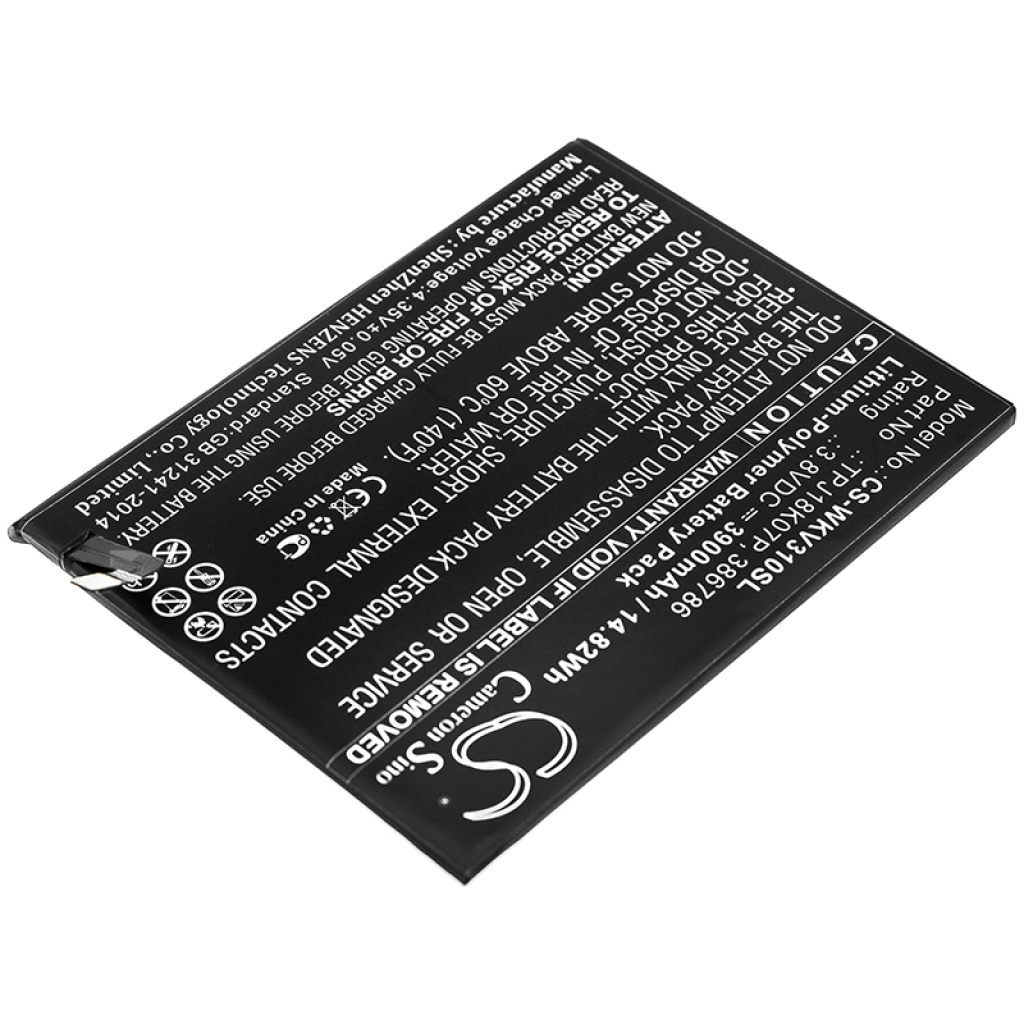 Yhteensopiva akun vaihto Wiko 386786,TPJ18K07P