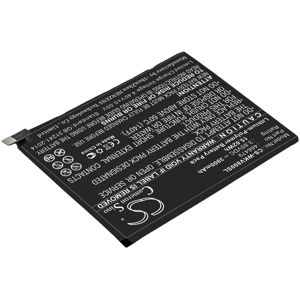 Yhteensopiva akun vaihto Wiko 466479