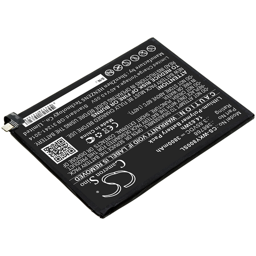 Yhteensopiva akun vaihto Wiko 386768