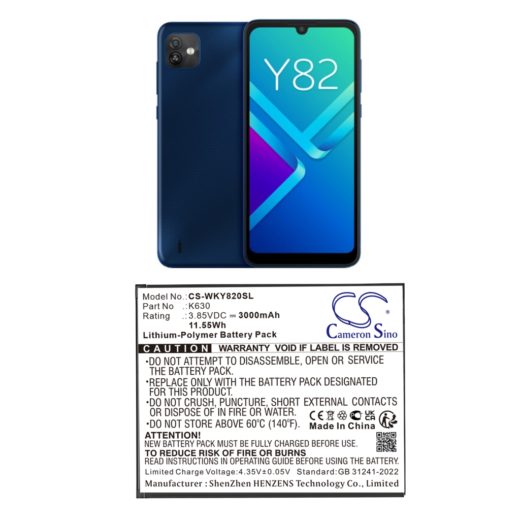 Yhteensopiva akun vaihto Wiko K630