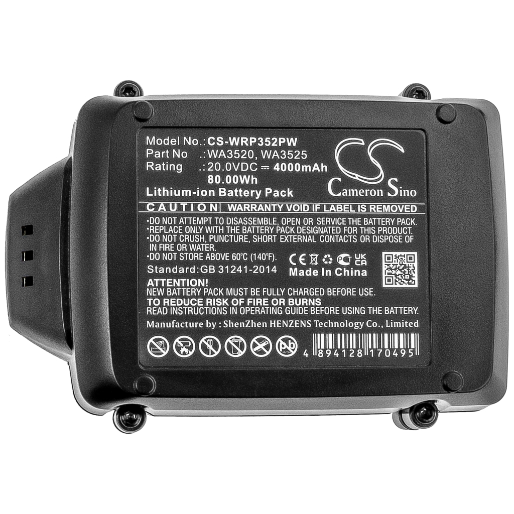 Työkalujen akku Worx CS-WRP352PW