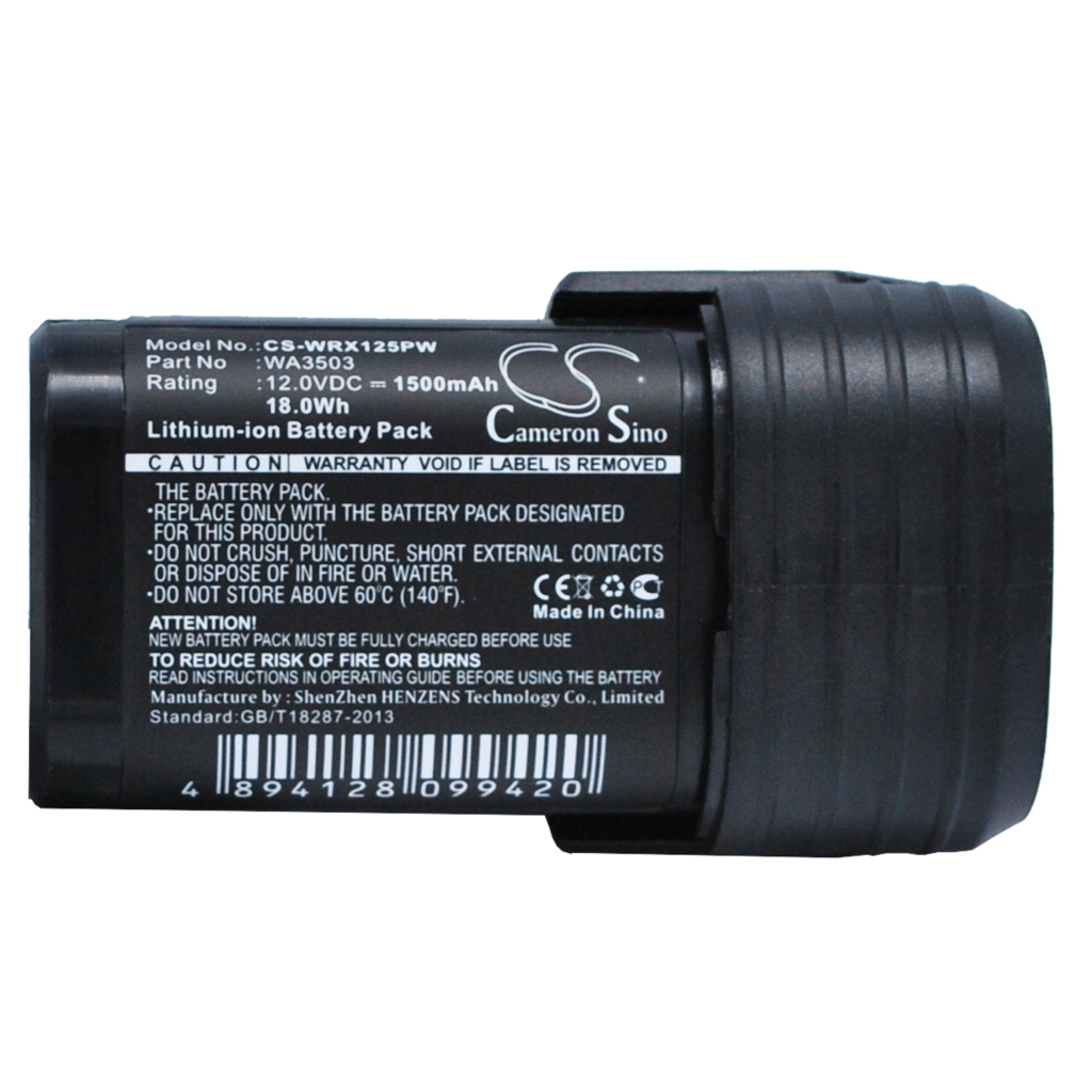 Yhteensopiva akun vaihto Worx WA3503,WA3505,WA3509