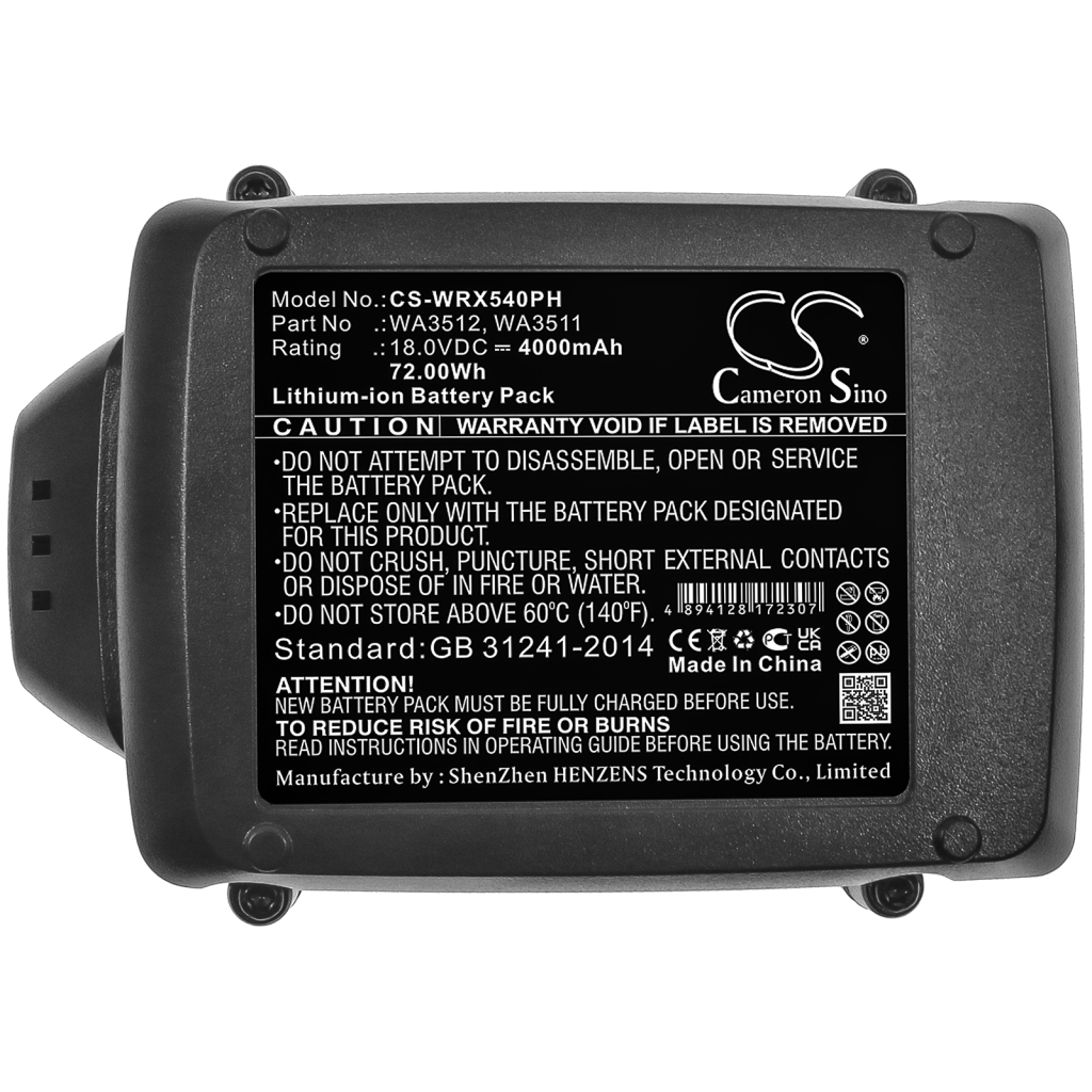 Teollisuusakku Worx RK2860
