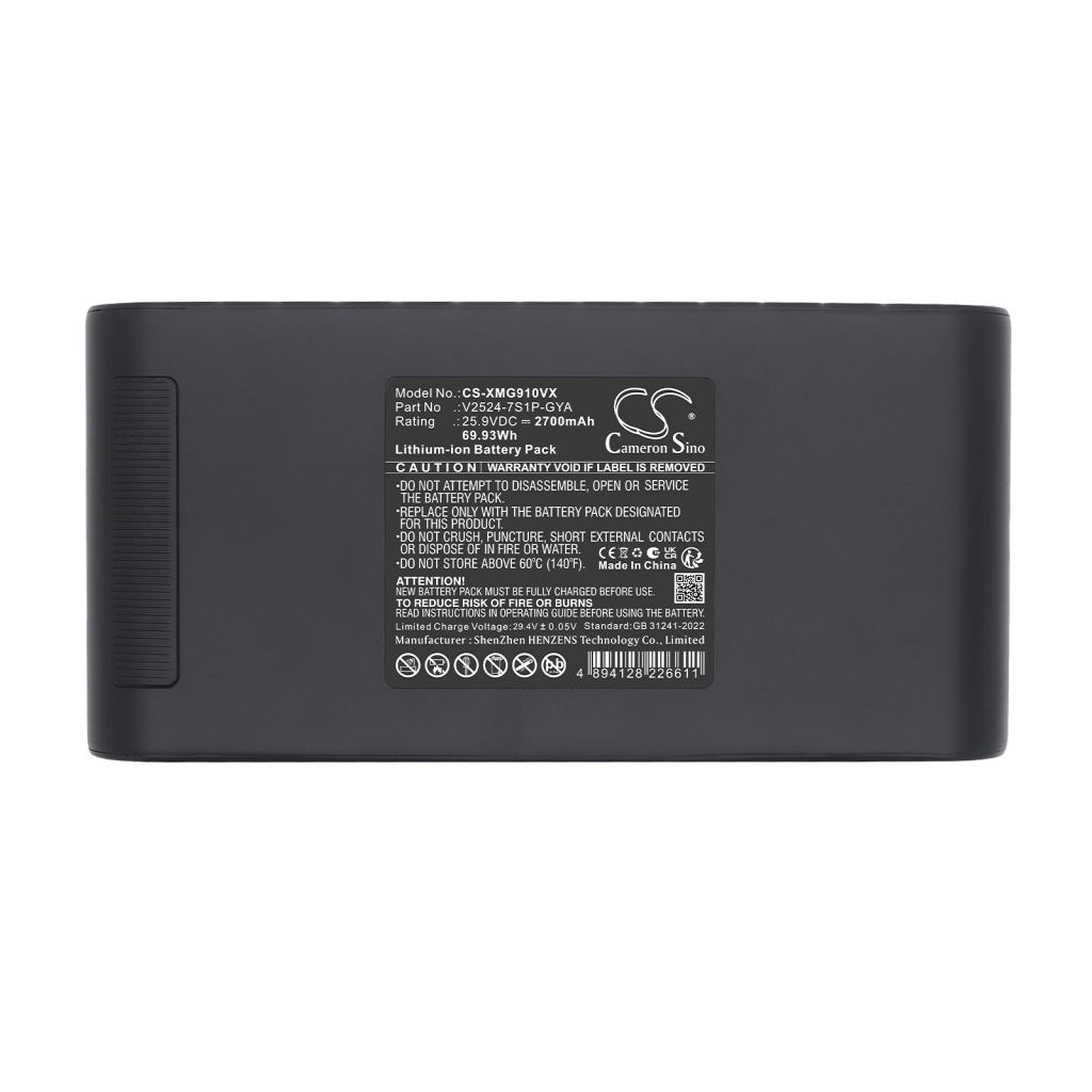 Battery compatible with Xiaomi Dreame CS-XMG910VX