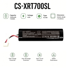 Yhteensopiva akun vaihto X-rite BATT-003,BATT-005