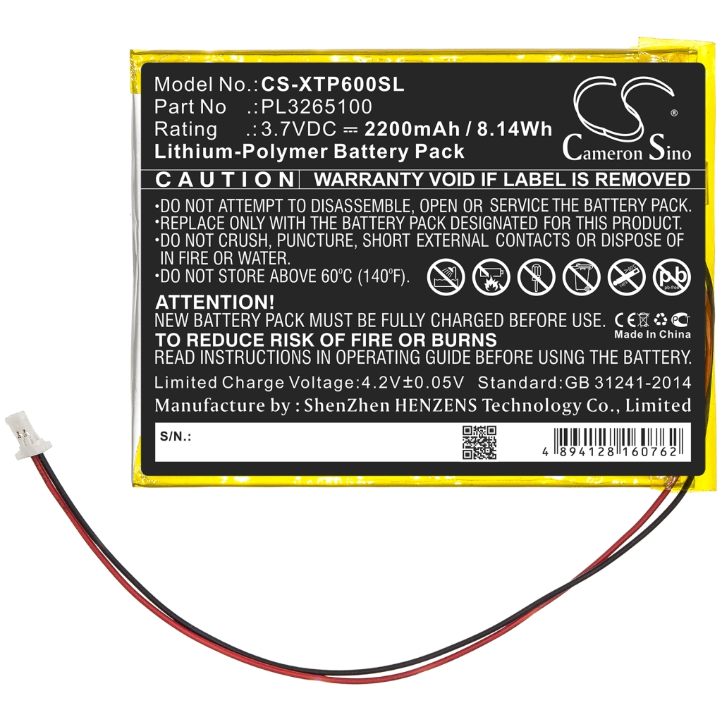 Laitteiden akku Xtool X500 (CS-XTP600SL)