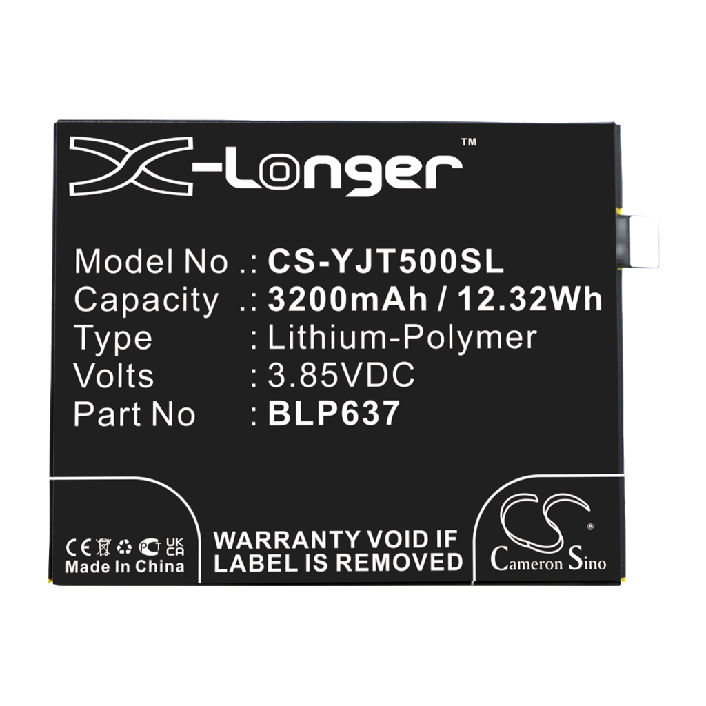 Yhteensopiva akun vaihto Oneplus BLP637