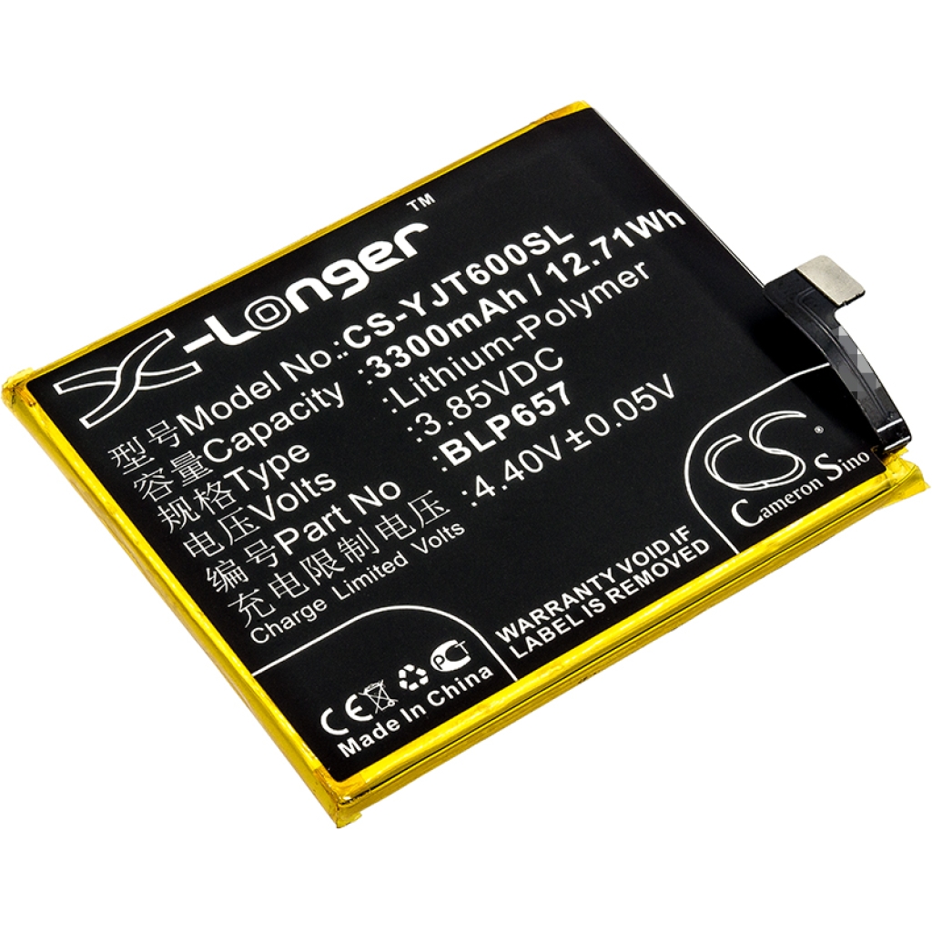 Yhteensopiva akun vaihto Oneplus BLP657