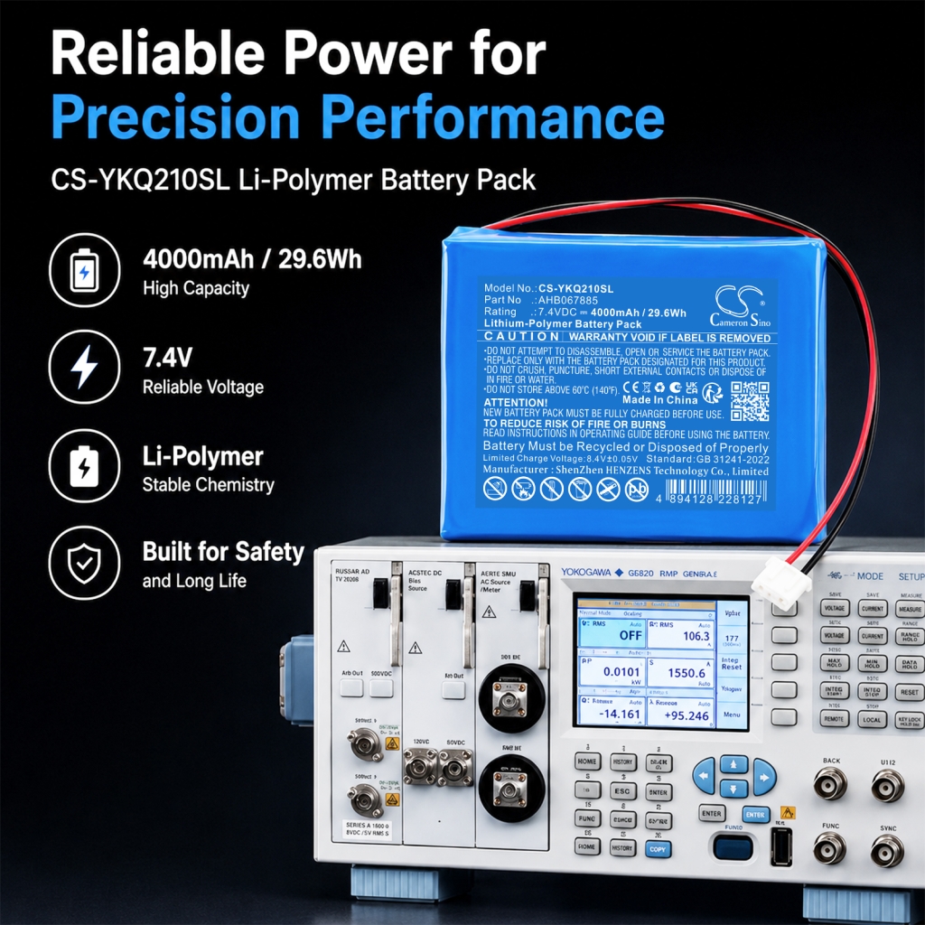 Akku yhteensopiva Yokogawa CS-YKQ210SL