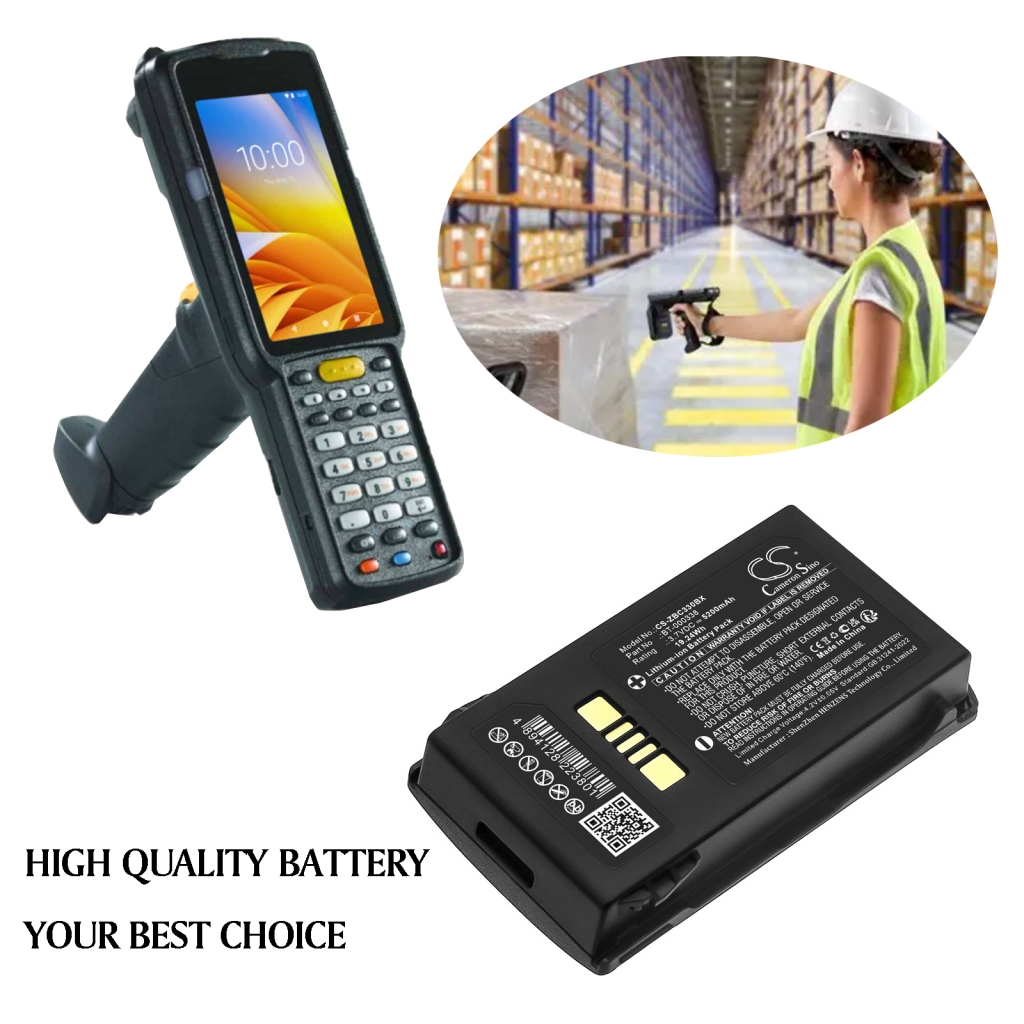 Viivakoodinlukijan akku Zebra CS-ZBC330BX