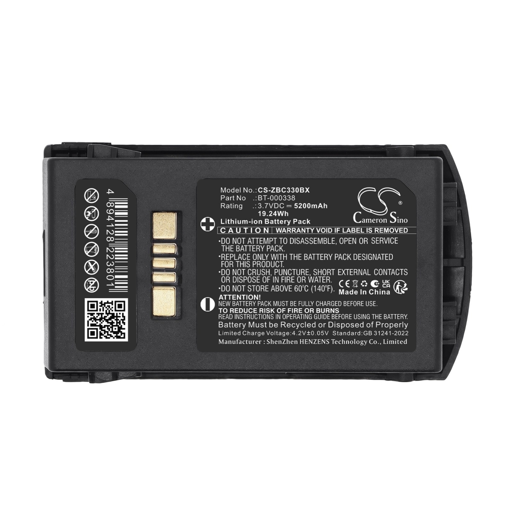Akku yhteensopiva Zebra CS-ZBC330BX