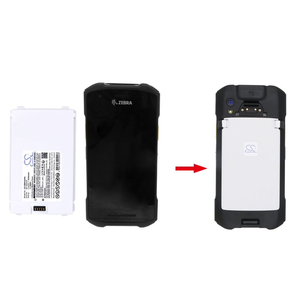 Viivakoodinlukijan akku Zebra CS-ZBR260WL