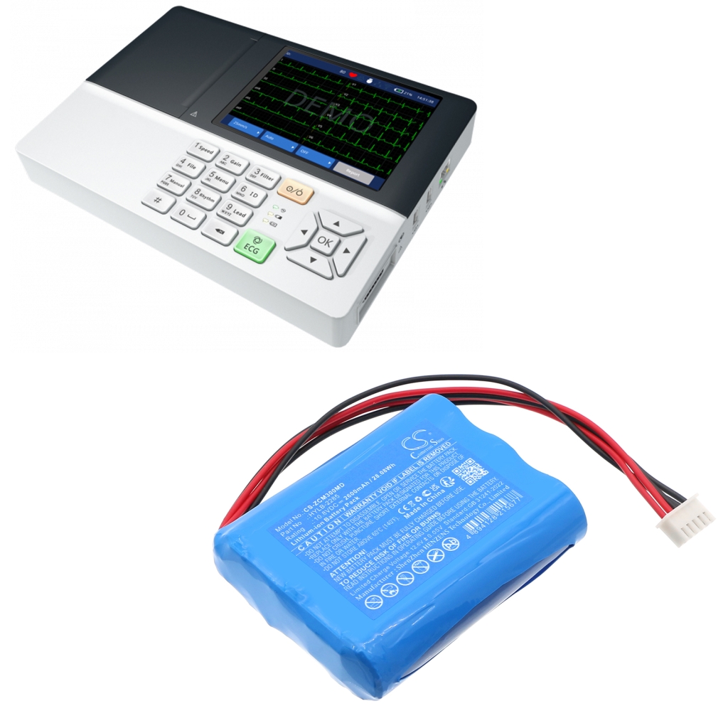 Lääketieteellinen akku Zoncare ECG EKG monitor (CS-ZCM300MD)