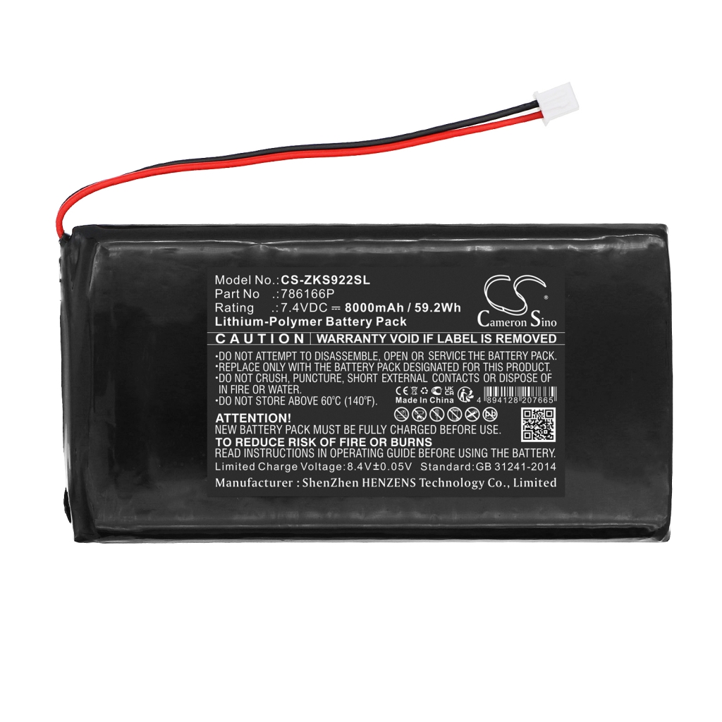 Akut Kellokorttikoneen akku CS-ZKS922SL