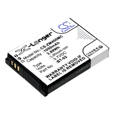 Yhteensopiva akun vaihto Zoom AT-S60,BT-02,FJ-SLB-10A,SL7404,SL747