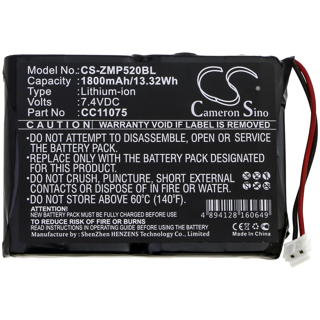 Tulostimen akku Zebra MP5033 (CS-ZMP520BL)