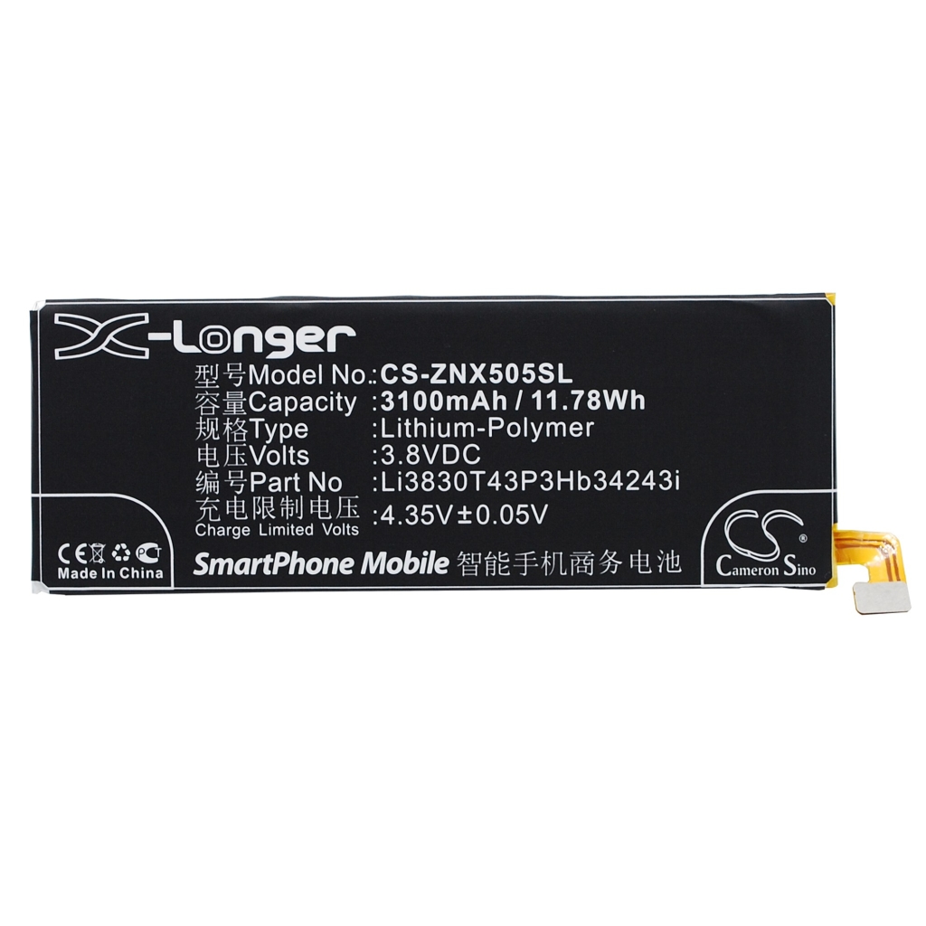 Yhteensopiva akun vaihto ZTE LI3803T43P3HB34243,LI3830T43P3HB34243I