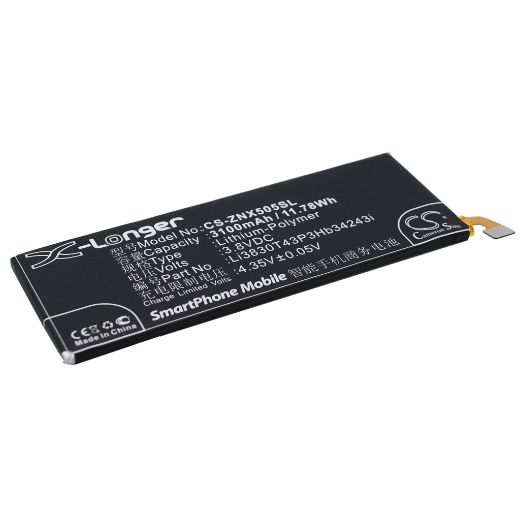 Yhteensopiva akun vaihto ZTE LI3803T43P3HB34243,LI3830T43P3HB34243I