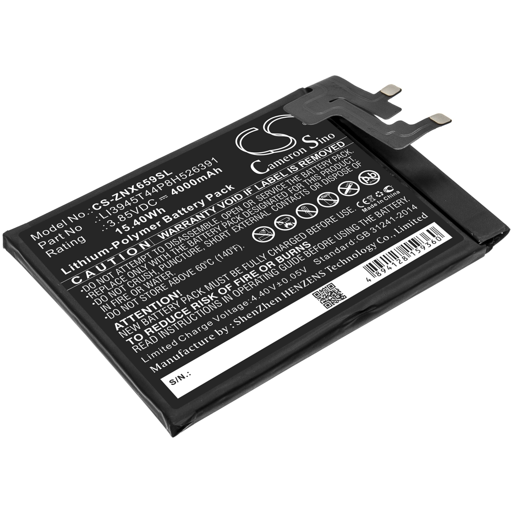 Yhteensopiva akun vaihto ZTE LI3945T44P8H526391