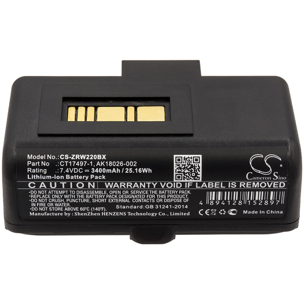 Akut Tulostimen akku CS-ZRW220BX