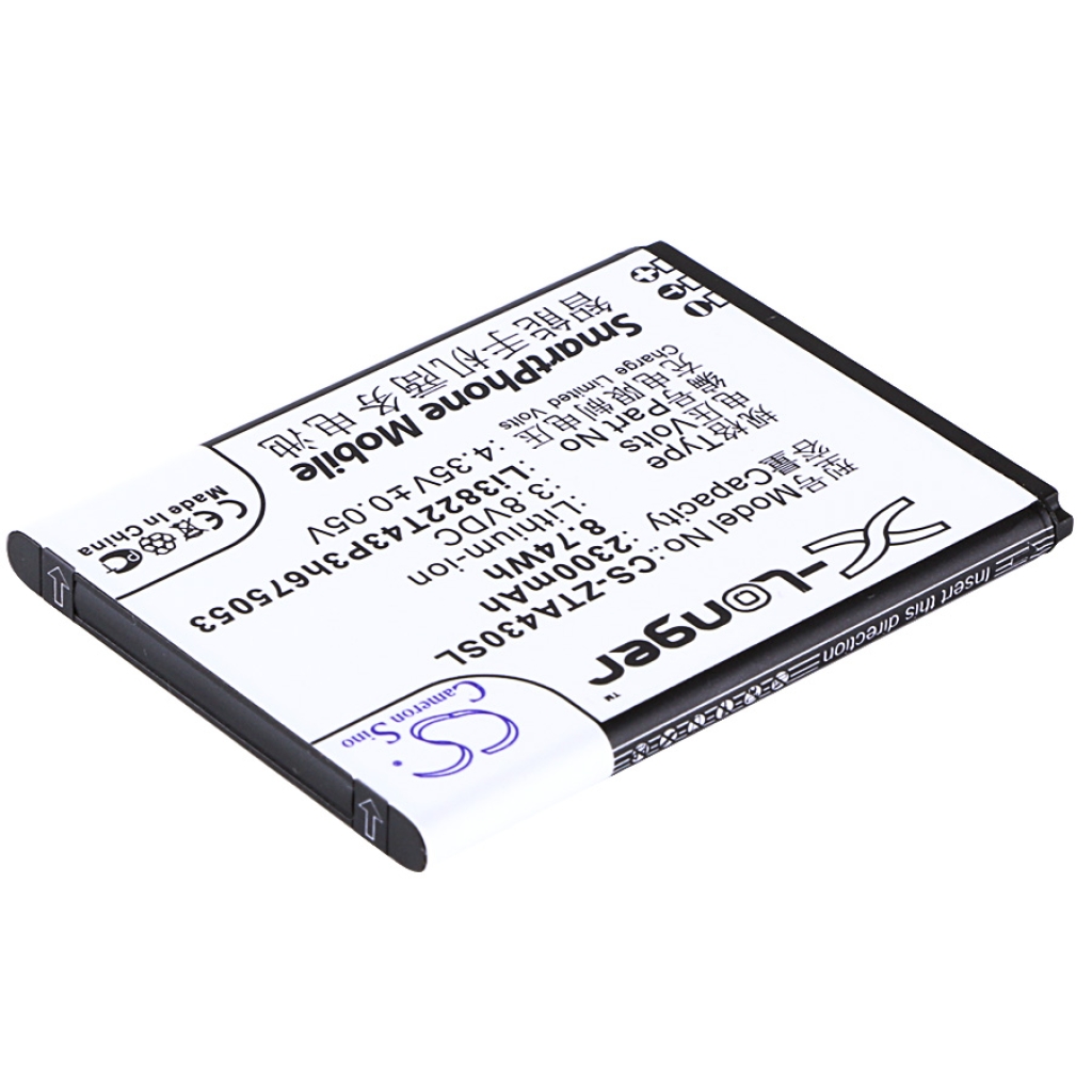 Yhteensopiva akun vaihto ZTE LI3822T43P3H675053