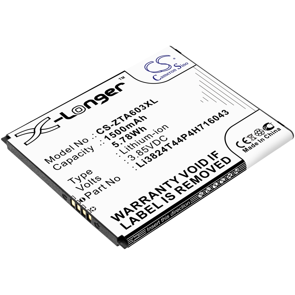Matkapuhelimen akku ZTE A521 (CS-ZTA603XL)