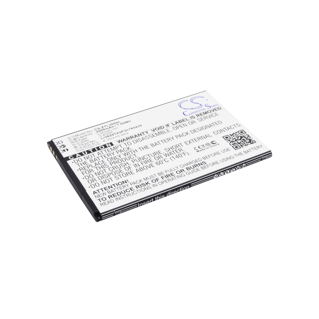Yhteensopiva akun vaihto ZTE LI3820T43P3H785439