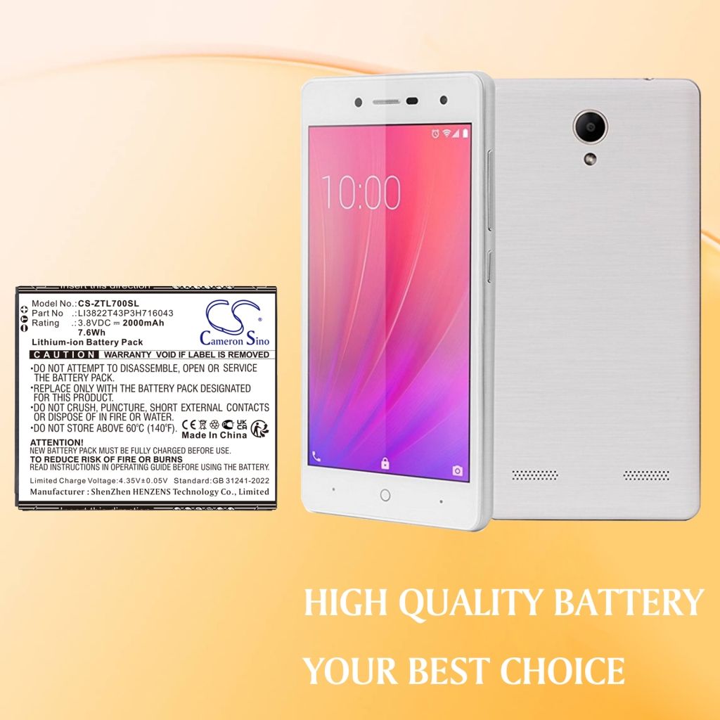 Matkapuhelimen akku ZTE Blade L7 (CS-ZTL700SL)