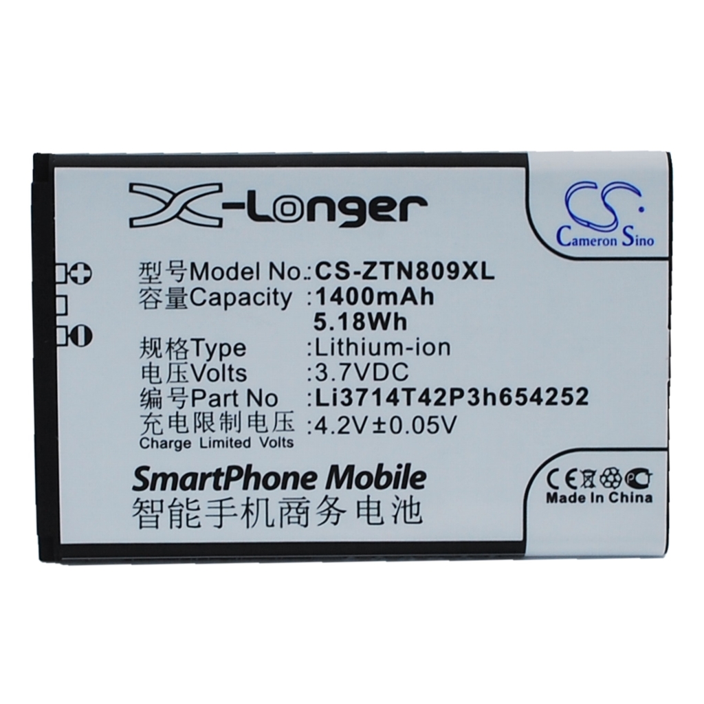 Battery compatible with ZTE CS-ZTN809XL