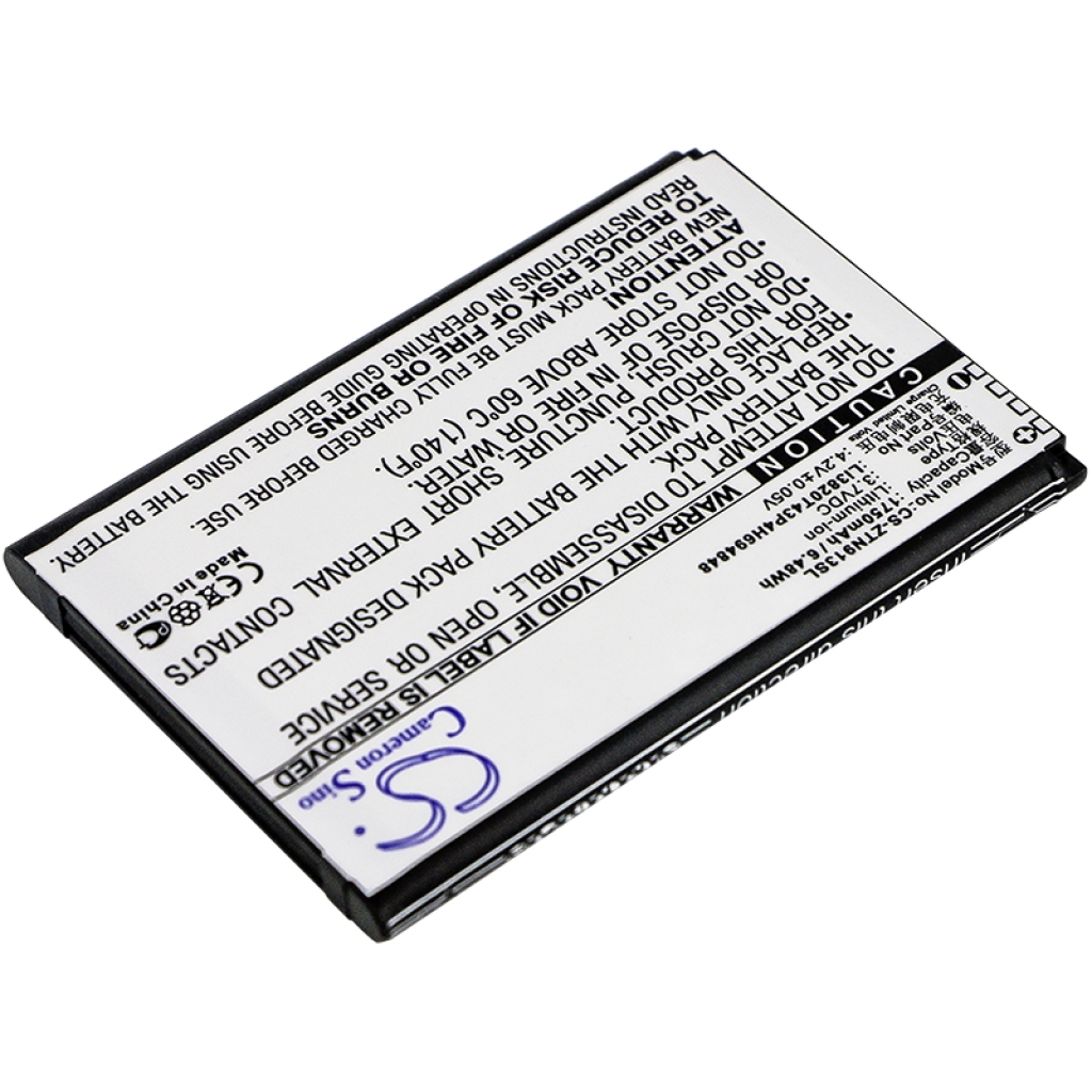 Yhteensopiva akun vaihto ZTE LI3820T43P4H694848