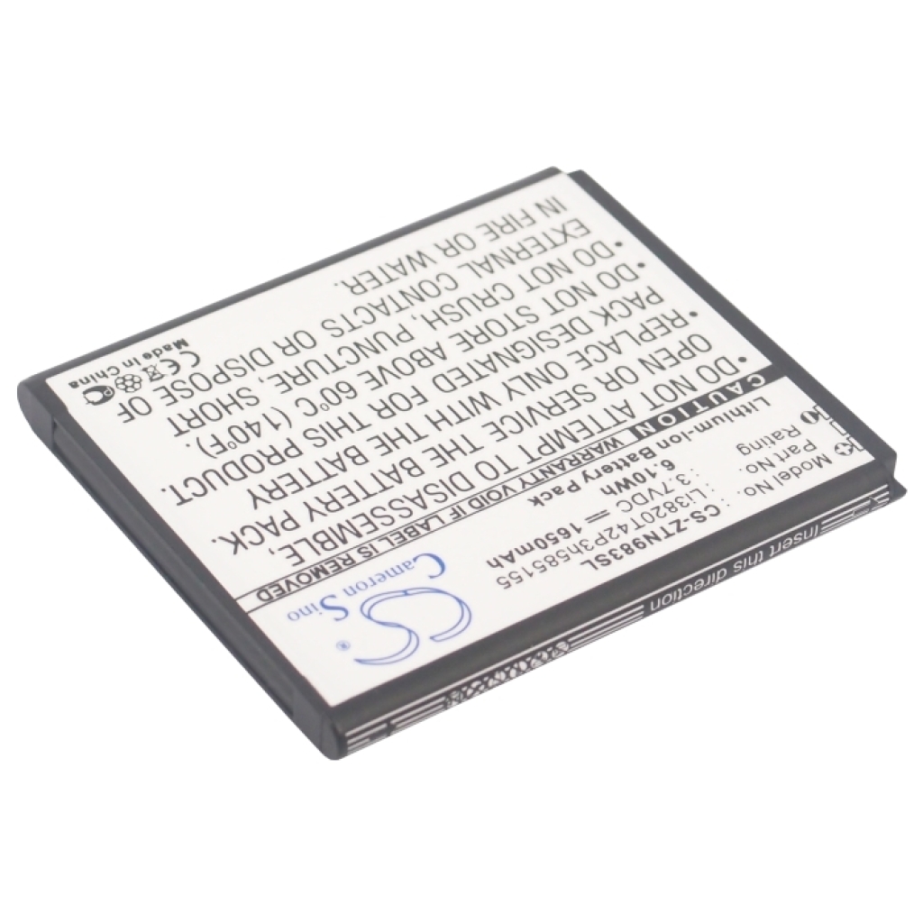Yhteensopiva akun vaihto ZTE LI3820T42P3H585155