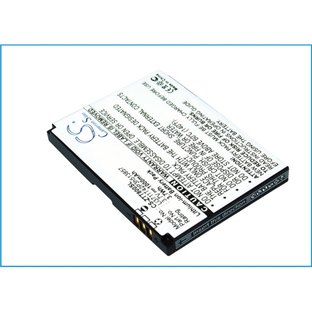 Yhteensopiva akun vaihto ZTE LI3711T42P3H513857
