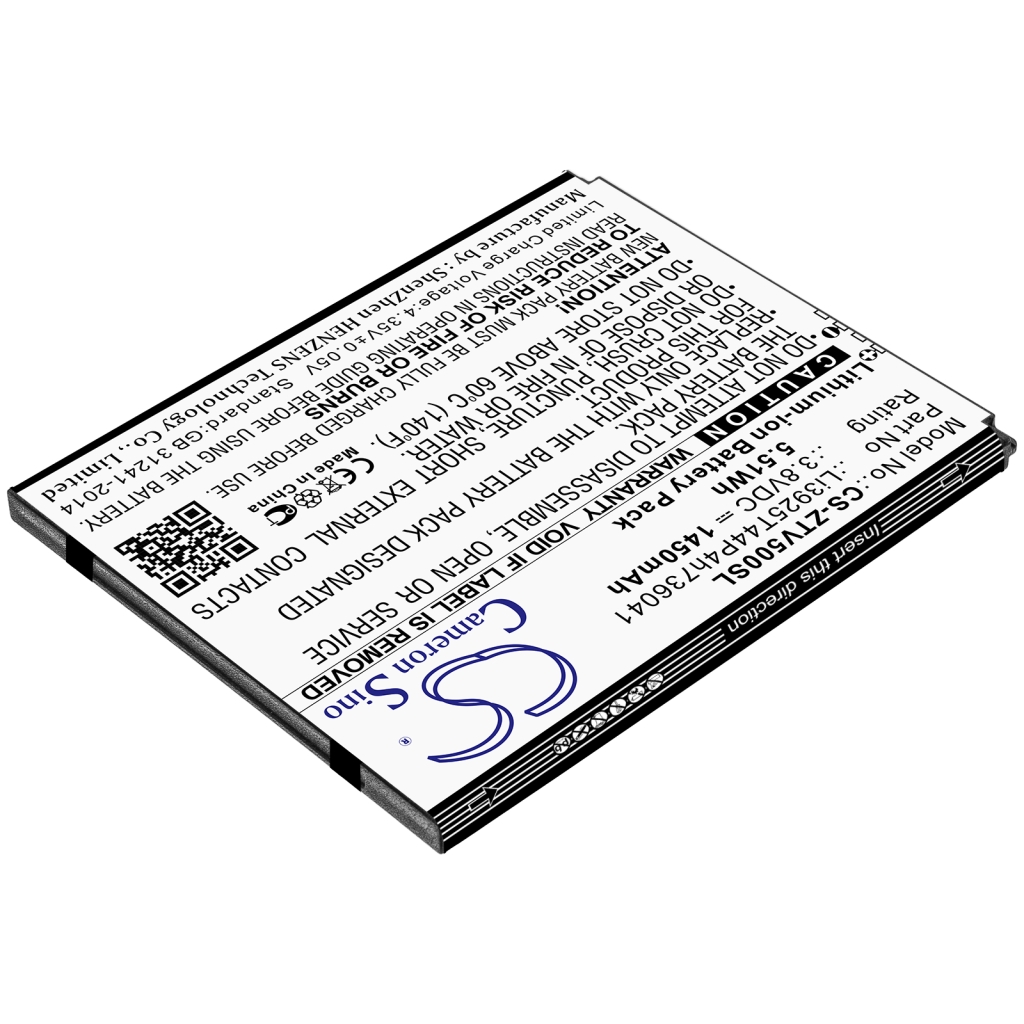 Yhteensopiva akun vaihto ZTE LI3925T44P4H736041
