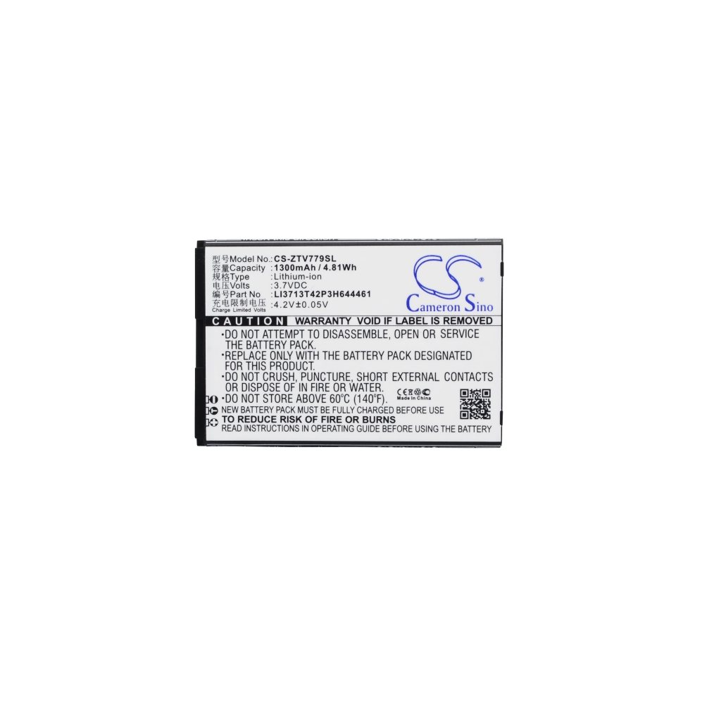 Akku yhteensopiva ZTE CS-ZTV779SL