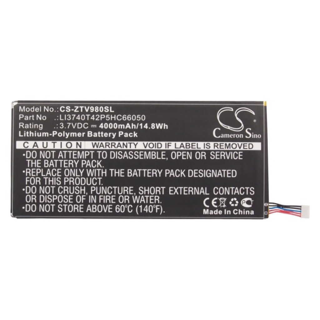 Akut Tabletin akku CS-ZTV980SL