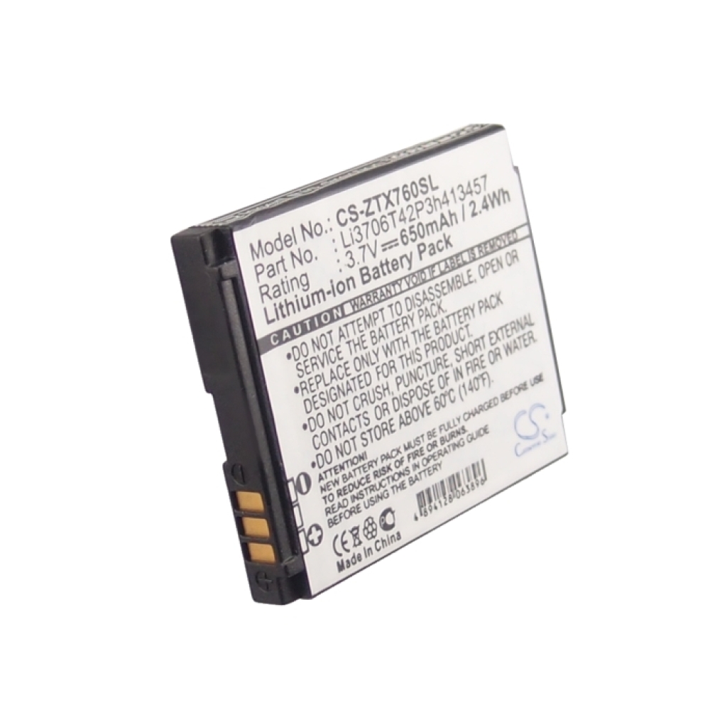 Yhteensopiva akun vaihto ZTE LI3706T42P3H413457