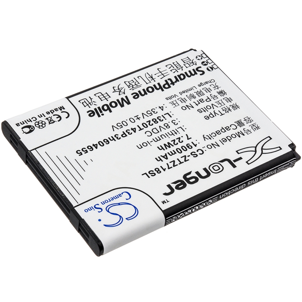 Yhteensopiva akun vaihto ZTE LI3820T43P3H604655
