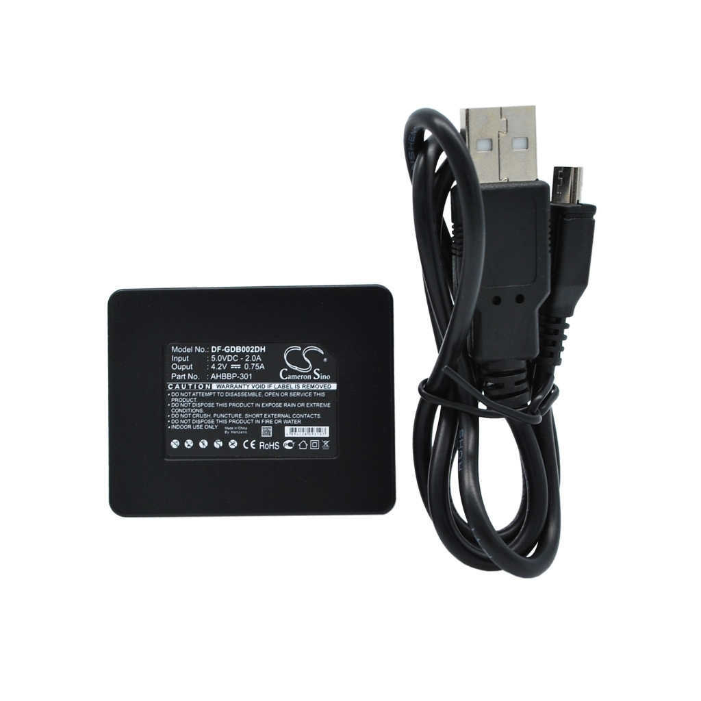 Yhteensopiva laturin vaihto GoPro AHBBP-301