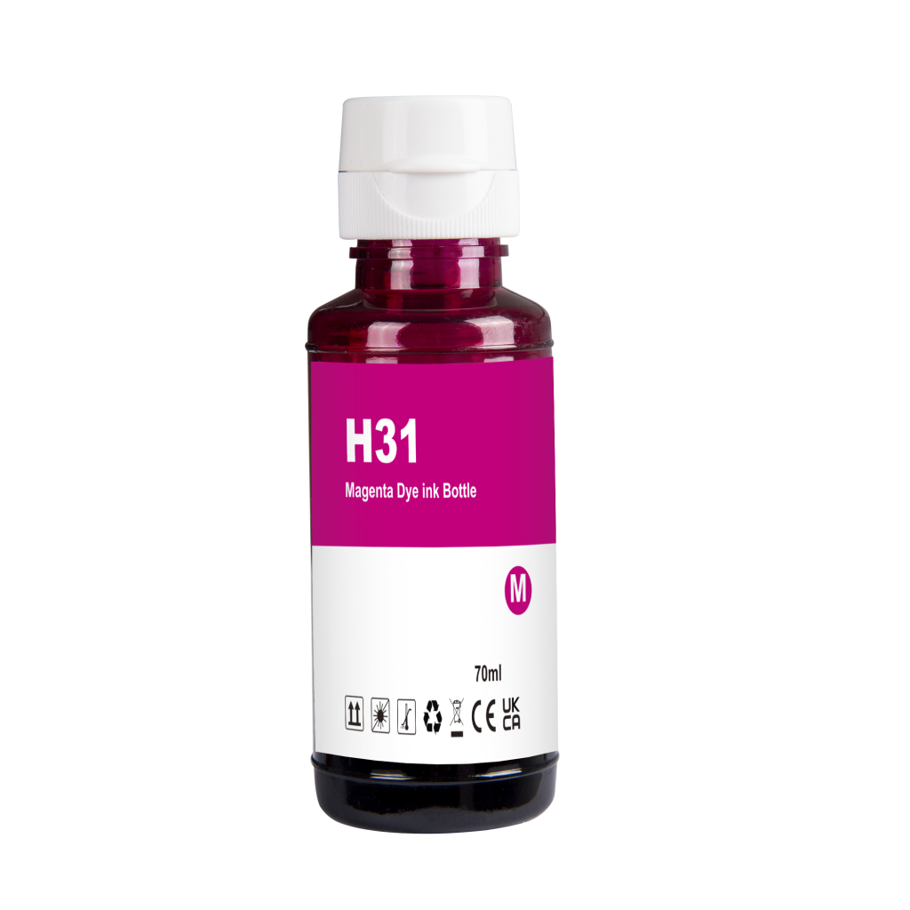 Yhteensopiva HP 31 / 70ml Muste Magenta (Tulostinmuste)